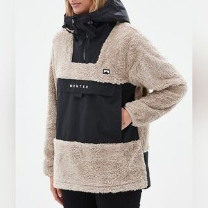 Montec Lima Fleece Hoodie - Sand/Black